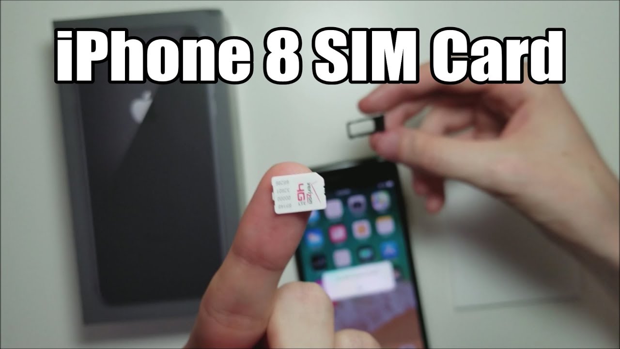 Iphone 8 8 Plus Sim Card How To Insert Or Remove Youtube