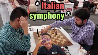 How World class players play the Italian | Nakamura vs Dai Changren | Qatar Masters 2023 screenshot 5