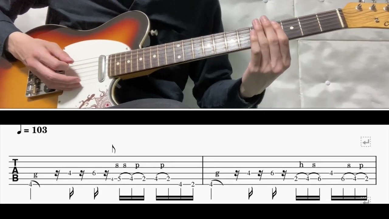 [TAB譜] INVERSION/Suspended 4th Guitar riff [ギター] - YouTube