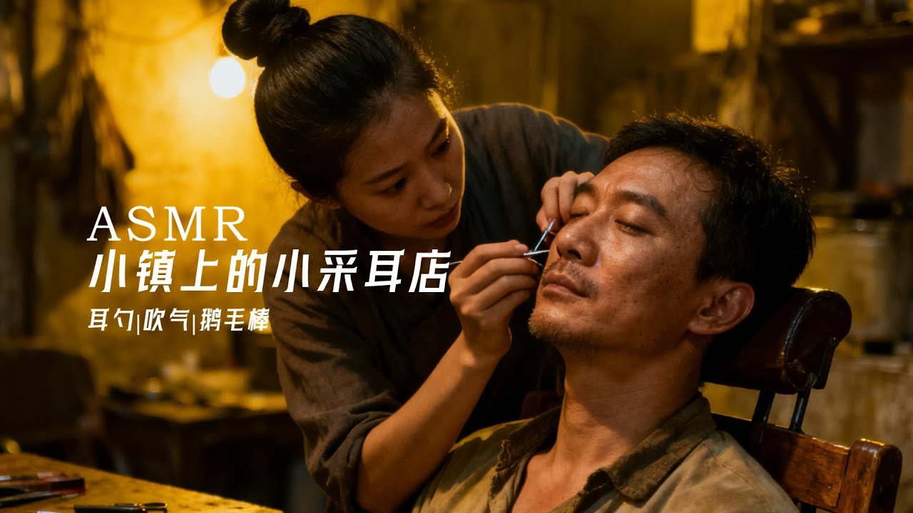 【ASMR】下雨天小鎮采耳店 刻薄的店員|掏耳|吹氣|👂귀청소|RoleplayASMR