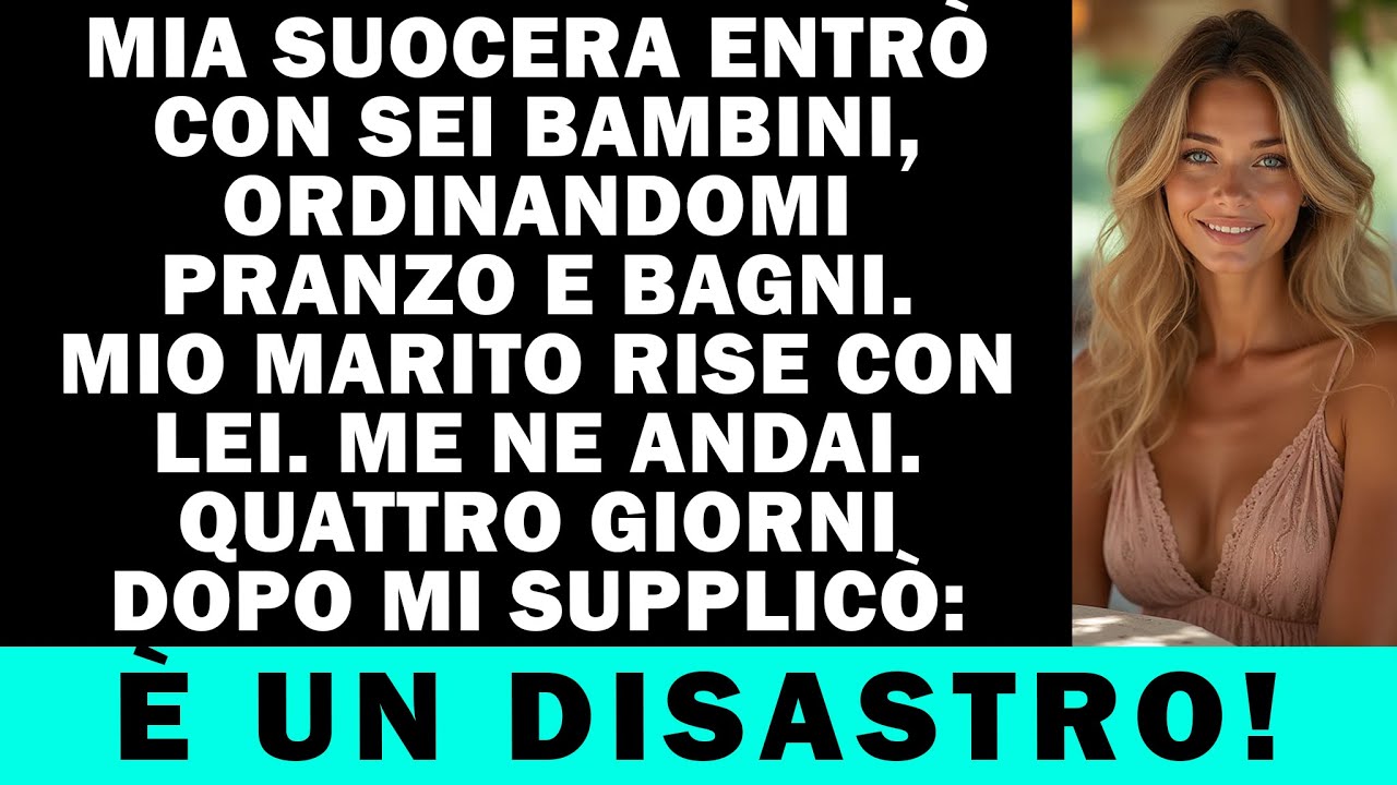 Mio marito fece entrare la madre con sei bimbi, e presto se ne pentì...