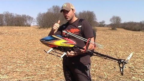 Align T-Rex 550E DFC - Sport Flying In The Fields