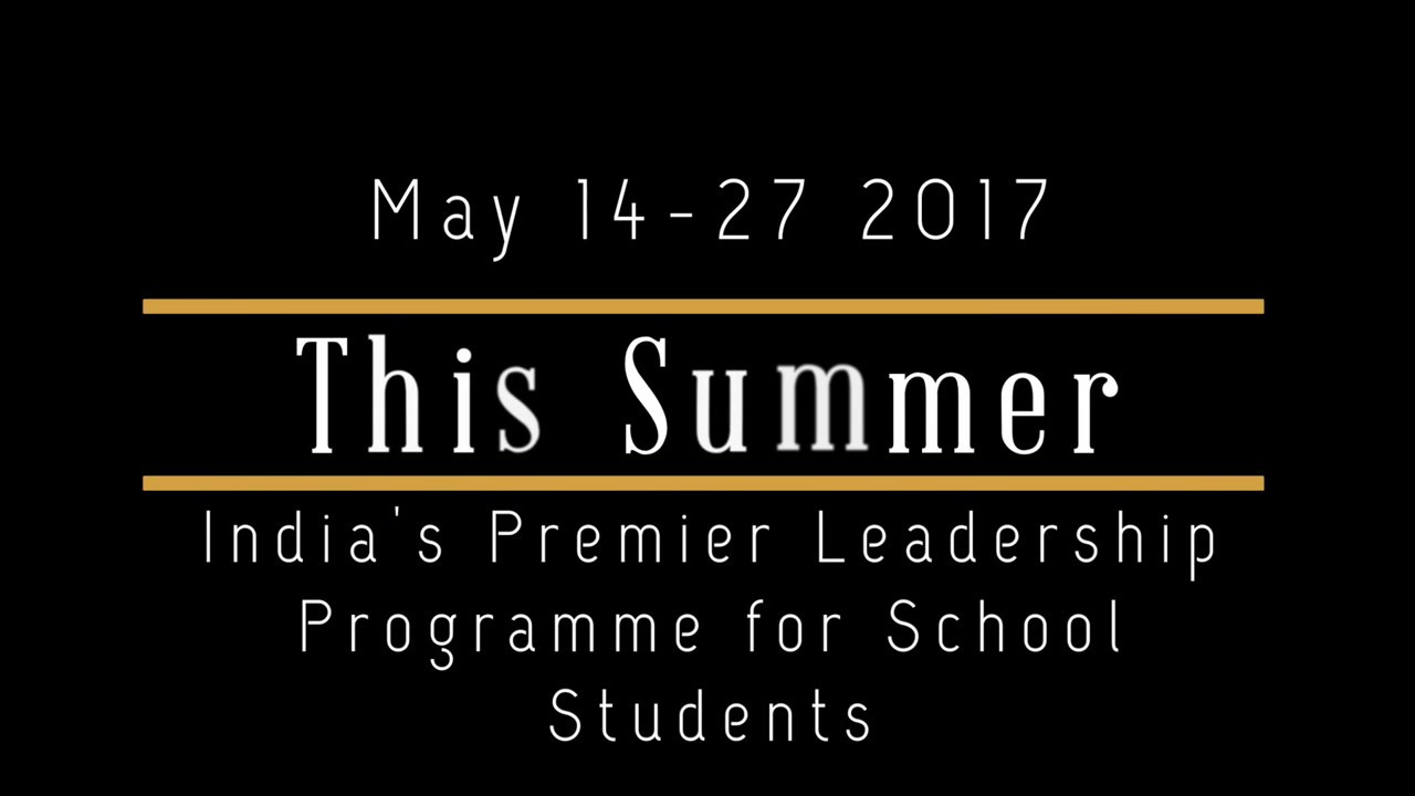 The Shri Ram Ananta Aspen Leadership School 2017 (Trailer)