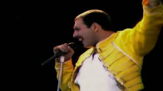 Video thumbnail of "Queen   One Vision Live At Wembley Stadium 1986 Freddie Cam 1080p FULL HD"