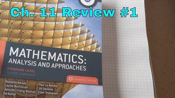 Math Analysis and Approaches, Chapter 11 Chapter Review #1