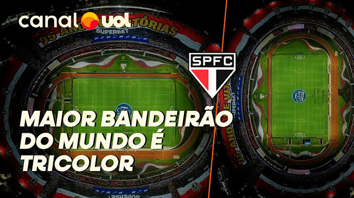 IMAGENS AÉREAS MOSTRAM MAIOR BANDEIRÃO DO MUNDO EM JOGO ENTRE SÃO PAULO X CORINTHIANS; VÍDEO