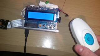 Wireless button demo with the raspberry pi