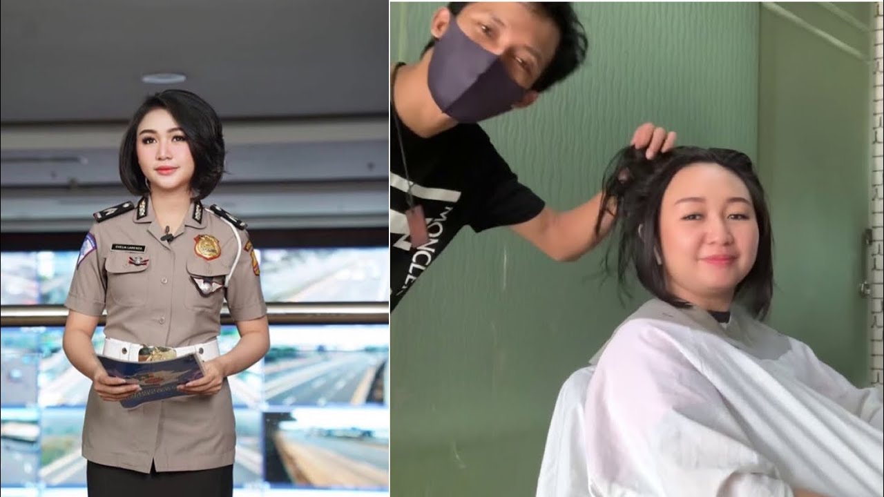  POTONG  RAMBUT  POLWAN  CANTIK KA OVELIA BOB HAIRCUT 