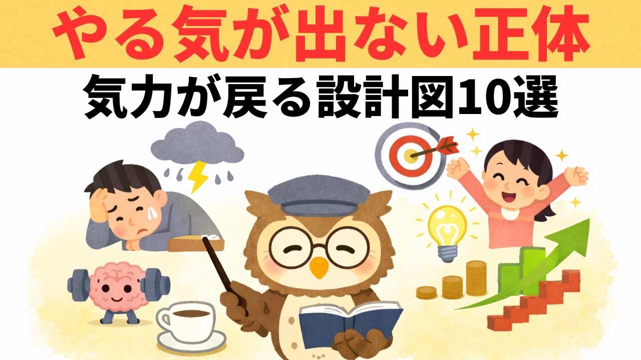 気力が落ちたと感じる人が必ず勘違いしていること  【雑学】９割が知らない日常で使える面白い雑学・豆知識