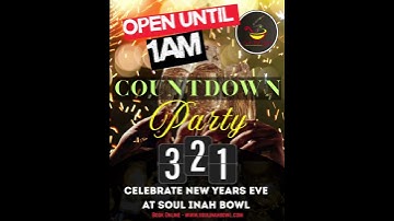 Come Eat/Party with us till 1AM!