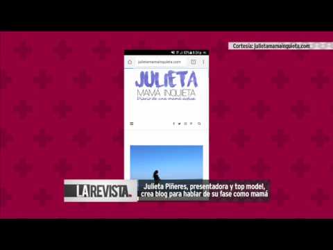 Julieta Piñeres crea un blog para habar de su fase como mamá