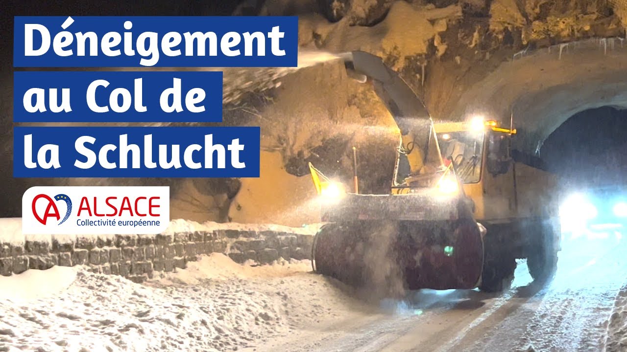 Déneigement au Col de la Schlucht