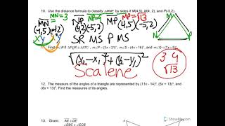 Unit 4 Test Review    Advanced Geometry