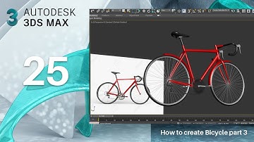 3dsmax Tutorial-25- How to create Bicycle part 3 | Beginners Tutorial