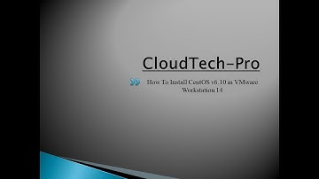 How To Install CentOs in VMware Workstation