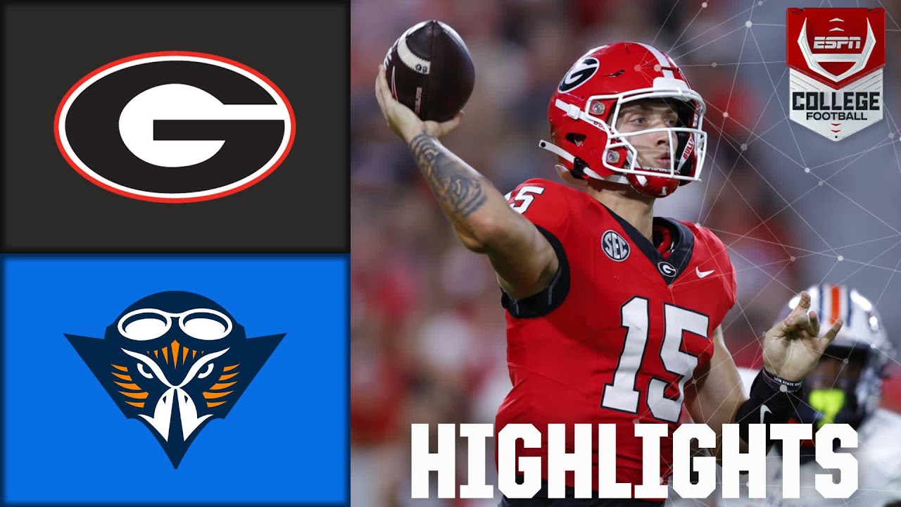 ⁣🚨 HUGE FIRST WIN 🚨 UT Martin Skyhawks vs. Georgia Bulldogs | Full Game Highlights