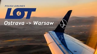 Early Morning Flight on an Embraer | TRIPREPORT | LOT E175: OSR-WAW
