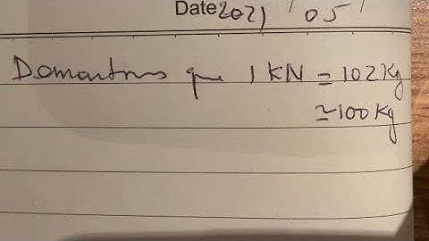 1kN=102kG | Demonstration |proof