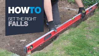 How To Set The Right Falls  Laying a Patio