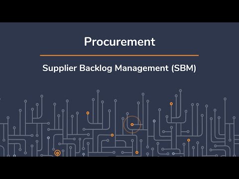 Create a Purchase Order Response (SOA) from the Supplier Backlog Management (SBM) application