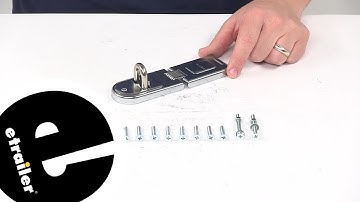 etrailer | Detailed Breakdown of the Master Lock Contractor Grade Single-Hinged Hasp