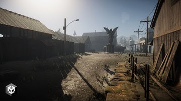 Unity3D - HDRP Mountain Town FPS Map (Download)