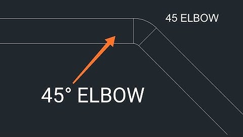 How to draw 45° Elbow in Autocad ?? HVAC Drafting 45°Elbow||