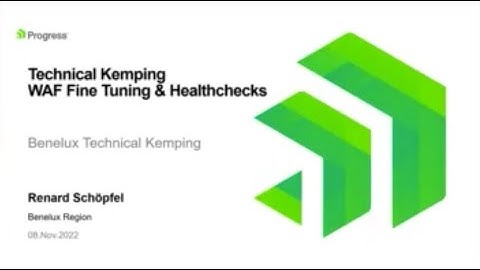 Health Checks en WAF Fine Tuning
