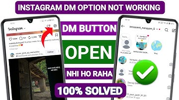 Instagram dm massage button not opening | DM Button not working today | Instagram DM Chat Not Open