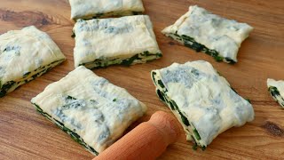 I Give You The Secret Of The Spinach Puff Pastry That My Grandma Has Kept For 40 Years. quick recipe