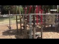 Play structures at three Stockton parks, like this one at Constitution Park, vandalized. $245,000 to