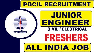 PGCIL Recruitment for Junior Engineer | Latest All India Private and Govt Jobs