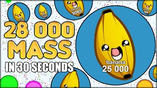 MY WORLD RECORD! 28 000+ MASS IN 32 SECONDS IN AGARIO! (THE MOST ADDICTIVE GAME EVER - AGAR.IO #29)