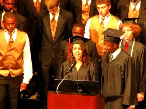Joel Furr and Sarah Zelman Sing At CHHS 2010 Graduation.MOV