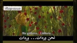 الأمير الصغير والوردة - بالتركي مترجم - Little prince | افلام كرتون - تعلم اللغة التركية بطريقةممتعة