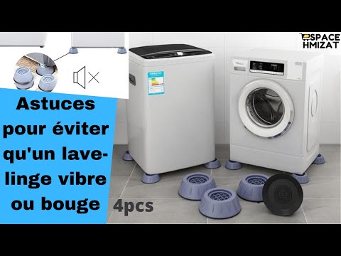 Vidéo: Tampons anti-vibrations pour lave-linge. Patins en caoutchouc pour machine à laver