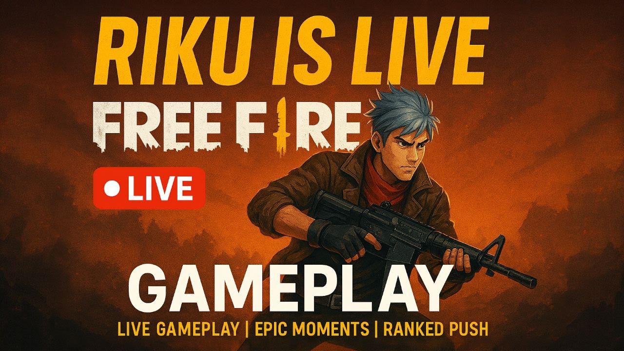 🔴 Riku is Live FF | Free Fire Live Gameplay | Ranked Push | Clash Squad Battles