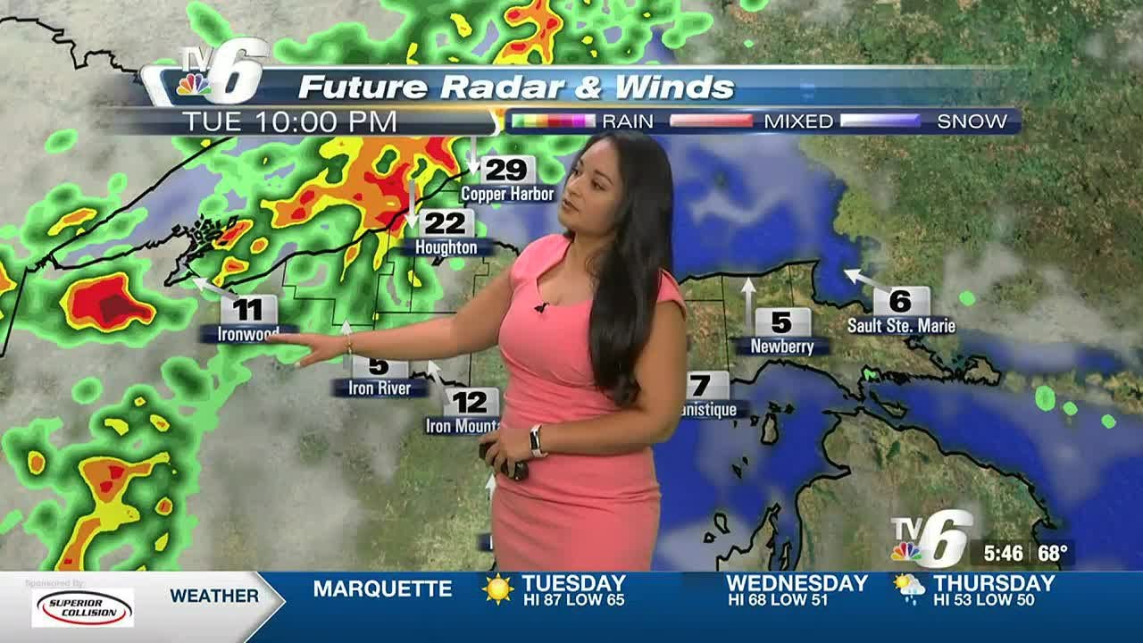 The last hot day then storms tonight - YouTube