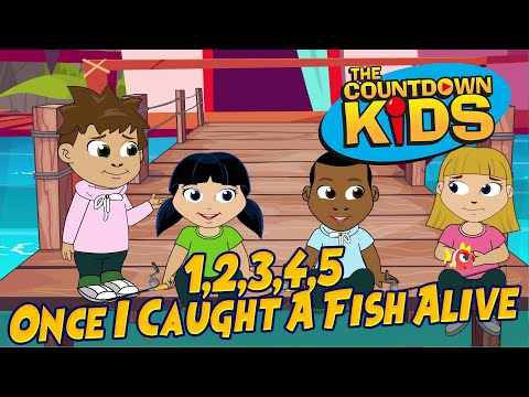 1, 2, 3, 4, 5, Once I Caught A Fish Alive- The Countdown Kids | Kids Songs | Lyrics Video