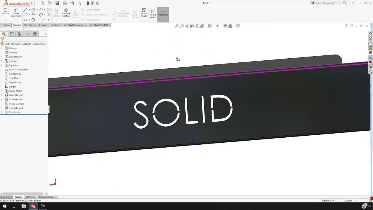 single line font in solidworks