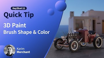 KeyShot Quick Tip - 3D Paint Brush Shape & Color