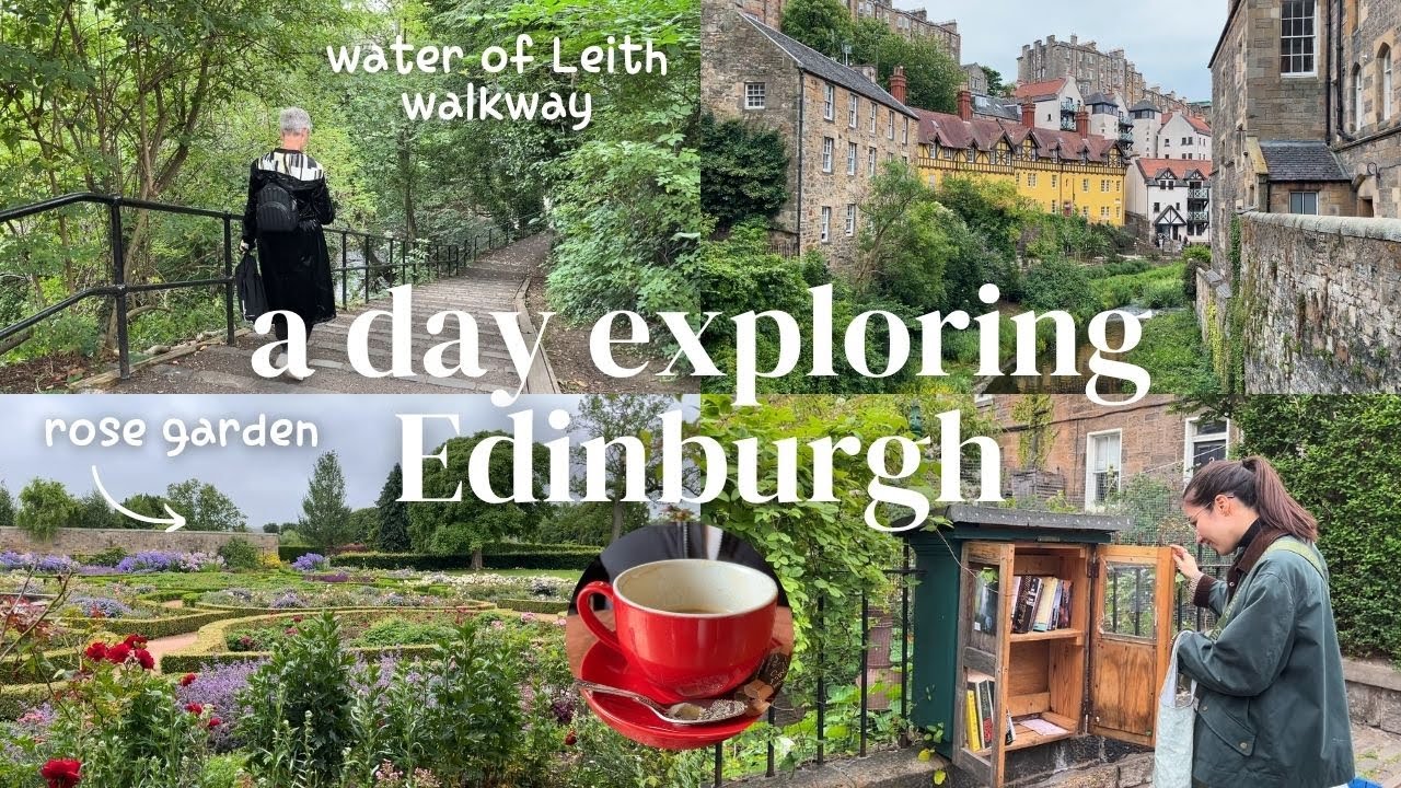 A day spent exploring Edinburgh | Saughton Rose Garden, Water of Leith Walkway, Dean Village