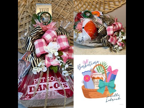 2 Easy Versions of making a Mother’s Day gift basket & bow