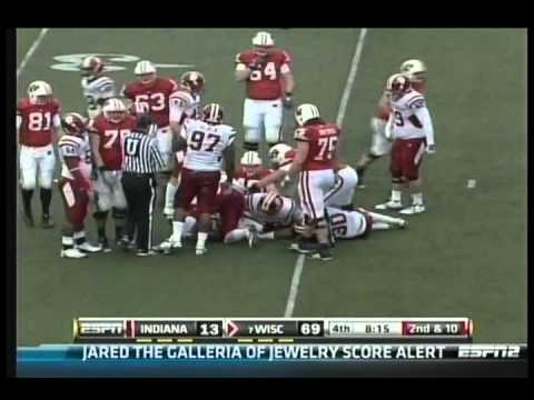 Wisconsin Badgers v. Indiana Hoosiers 11-14-10 Budmayr's TD Pass Series