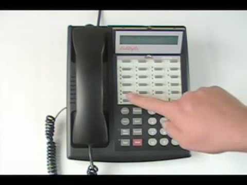 How to change time on an avaya phone - YouTube