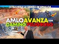 Mire!Asi atraviesa AMLO un camino en la Sierra de Badiraguato Sinaloa,Ademas visita la zona peligros