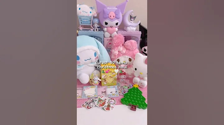 kawaii temu xmas haul 🧡 code: dut4483 in #temu searchbar #temuhaul#asmr#haul#unboxing#fyp#christmas