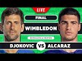 Djokovic vs alcaraz  wimbledon 2023 final  live tennis playbyplay