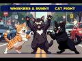 WHISKERS & SUNNY CAT FIGHT DOG AND CAT BEST FRIENDS CARTOON VIDEO LTX 2.3