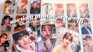 sorting photocards #10 |  seventeen, chuu, loossemble, the boyz, bts, & more!